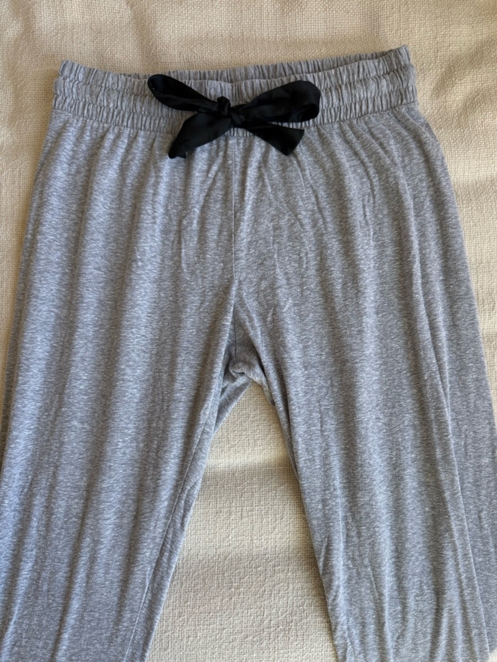 Victoria's Secret Jogger Sweats with Black Ribbon Drawstring